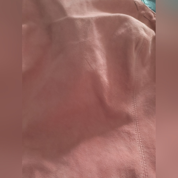 Worth Pink 💯 Leather Halter Vintage Top Sz 4 $285 Retail Full Lining - Picture 6 of 8